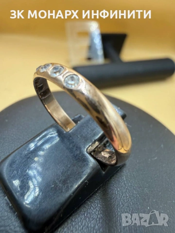 Златен пръстен /375/, снимка 3 - Пръстени - 54197306