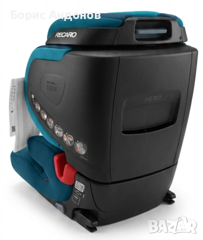 НОВО детско столче RECARO Tian SEATFIX Xenon Blue, снимка 3 - Столчета за кола и колело - 48373927
