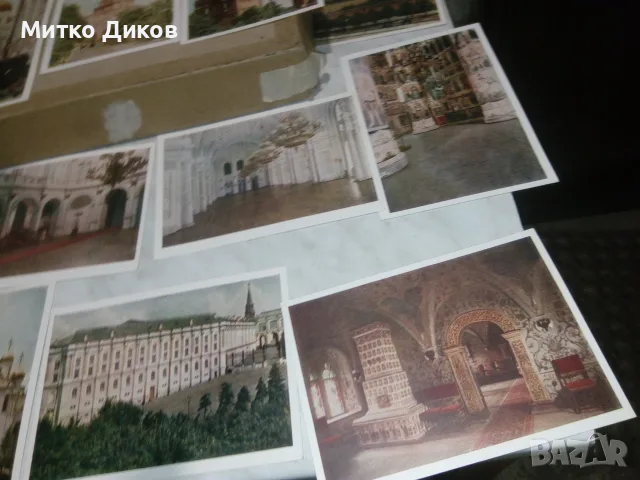 Кремъл 16 картички албум 1955г. 140х105мм, снимка 7 - Колекции - 55414793