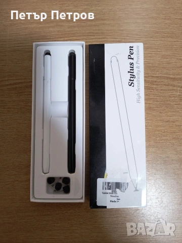 Стилус за сензорен екран, магнитно тяло и въртящ се дизайн за скрит дисков връх,