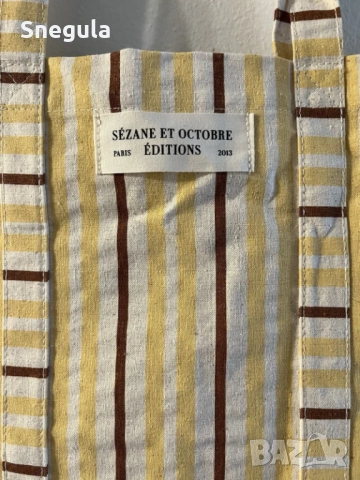 Продавам текстилна чанта от рециклиран памук Sezane Women’s Recycled Canvas Cotton, снимка 2 - Чанти - 54681764