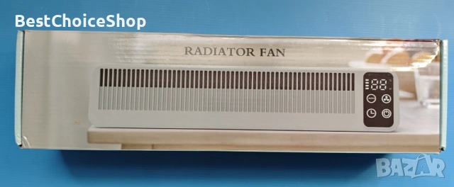 интелигентен вентилатор за радиатор, 41 см, акумулаторна батерия 5200 mAh, автоматичен термостат, снимка 4 - Вентилатори - 54857550