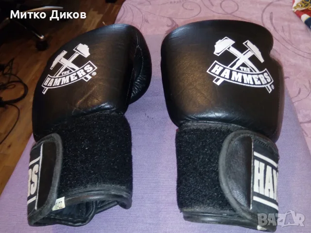 Боксови ръкавици нови маркови естесвена кожа 10 OZ THE Hammers