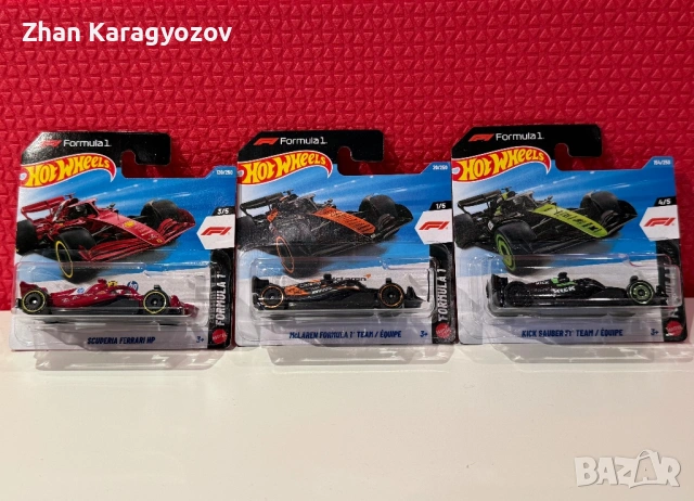 🏎️🔥 Hot Wheels Formula 1 Лот – Ferrari, McLaren & Kick Sauber | Запечатани 🔥🏎️
