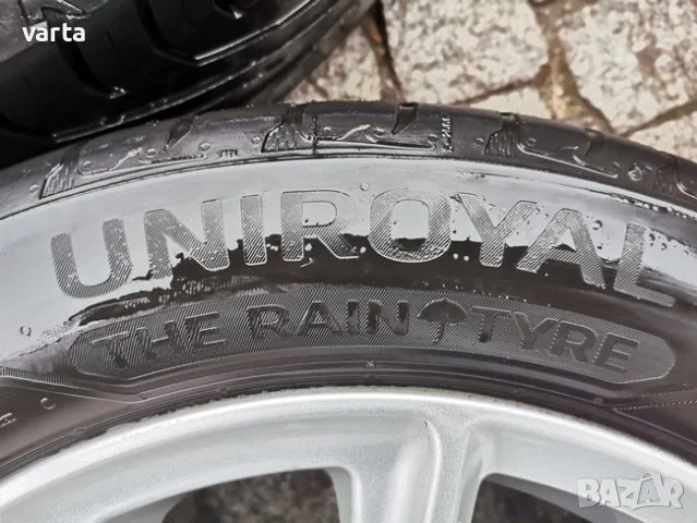 4бр ЛЕТИ джанти 16" 5Х112 ALUETT с гуми 205/55/16 UNIROYAL за VW Audi, снимка 11 - Гуми и джанти - 55338797