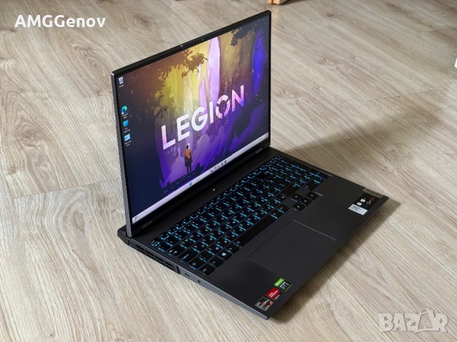 16’QHD+ IPS 165Hz/Ryzen 7-5800H/RTX 3060 6GB/Lenovo Legion 5 Pro/16GB/1TB SSD, снимка 3 - Лаптопи за игри - 54570878