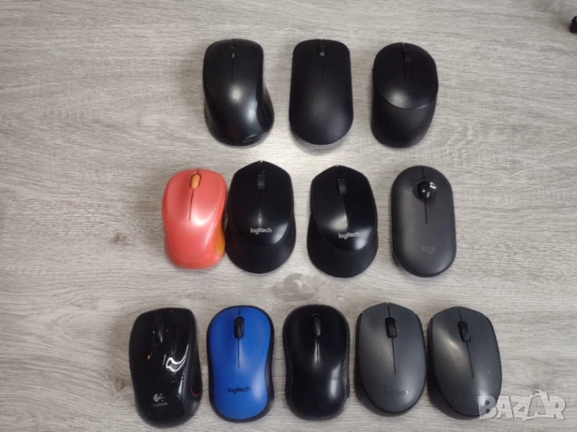 Разчистване 12 броя безжични мишки Logitech