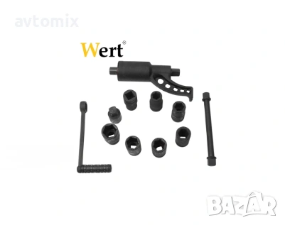 Редукторен ключ за гуми Wert 2692, за камиони, комплект с вложки