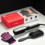Четка преса за коса TYMO Flipro Hair Straightener Brush 2 in 1 200M Ions Ceramic Black, снимка 2