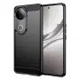 Калъф за vivo V50 5G – Карбонов текстура, Четкан, TPU, Издигнати ръбове, 3 цвята, снимка 1