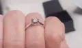 Златен пръстен с диамант, снимка 6