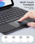 Нов Калъф с клавиатура за iPad 10th Gen A16 2025, тъчпад, RGB, UK layout Кейс таблет Айпад, снимка 4