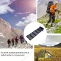 Foldable Solar Panel 35W, сгъваем соларен панел, 5 панела, USB изход, снимка 3
