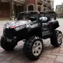 Детско електрическо бъги 4×4 с дистанционно, LED, USB и MP3 – 4 мотора, бяло, снимка 2