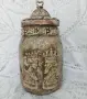 Ръчно декориран буркан за кафе., снимка 1