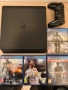 Конзола PlayStation 4, 1ТВ + един джойстик+ 4 игри, снимка 1