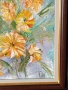 Маслена картина "Слънчогледи" с авторско стихче към нея, снимка 5
