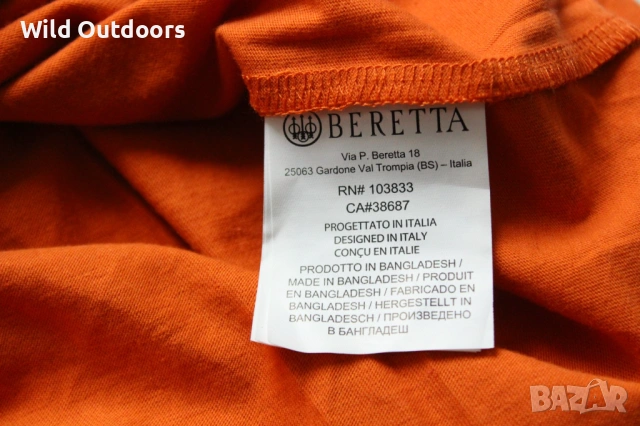 BERETTA - мъжка тениска, размер XL, снимка 4 - Екипировка - 54692229