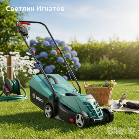Косачка BOSCH Електрическа, снимка 3 - Градинска техника - 54391634