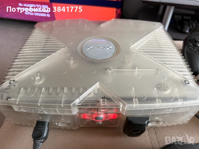 Xbox Original Crystal Edition 80GB употребявана конзола с 4 контролера, снимка 8 - Xbox конзоли - 55035034