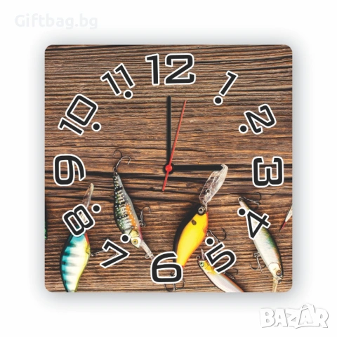 Стенен часовник „Воблери върху дърво“