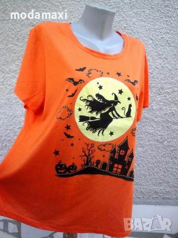 3XL  Нова блуза Celebrate! (портокал) , снимка 3 - Тениски - 55126649