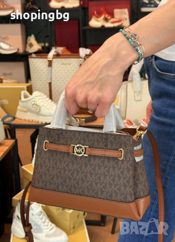 Дамска чанта Michael Kors REED Brown, снимка 2 - Чанти - 54764571
