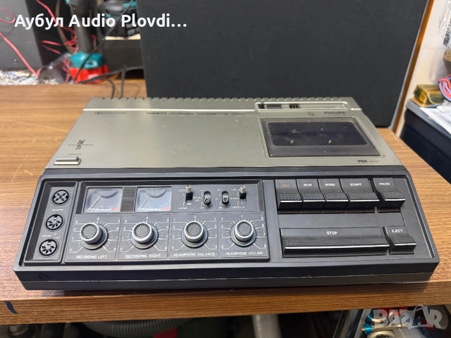 Philips N2511, Stereo Cassette Deck, Cassette Recorder, Cassette Player, Касетефон Дек, снимка 2 - Декове - 54591888