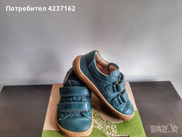 Кожени боси обувки Froddo Barefoot Base Petroleum G3130276-4, снимка 7 - Детски обувки - 55605397
