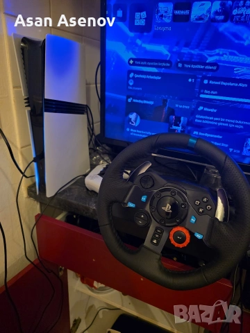 PlayStation 5 Pro + Logitech G29 + Дигитални игри | Като нови | Без забележки, снимка 3 - PlayStation конзоли - 55134383