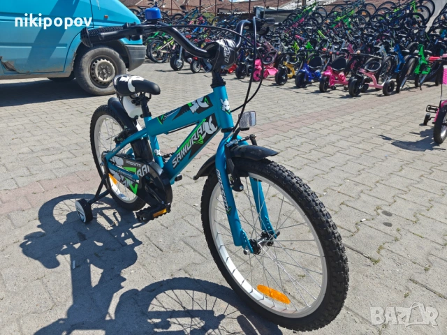 BG Детски велосипед 20" SAMURAJ син, снимка 4 - Велосипеди - 54493328