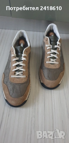 Hugo Boss Leather Sneakers Mens Size 44/28см ОРИГИНАЛ! Мъжки Кецове, снимка 3 - Кецове - 53736286