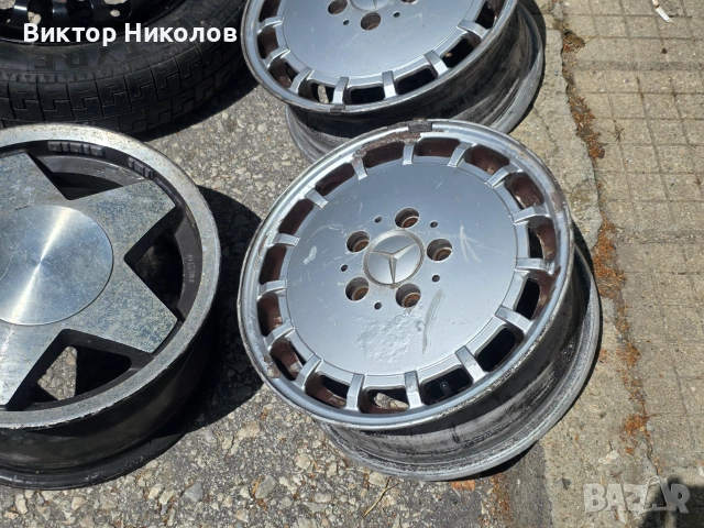 Лети джанти за Mercedes 15" 5x112 (W201 / W124) - 6Jx15 ET49 и Резервна гума патерица за 155/70/R17 , снимка 5 - Гуми и джанти - 55089729