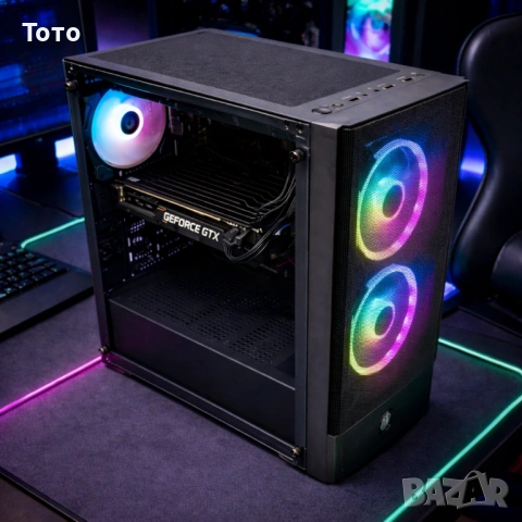 Продавам Геймърски компютър i7-6700/GTX 1660 Super/32GB DDR4/512GB NVMe/4TB HDD/500W НОВО захранване