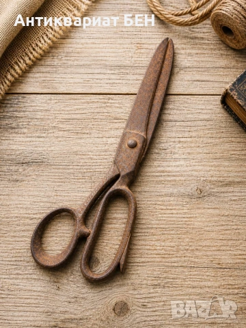 СТАРИ КРОЯЧНИ НОЖИЦИ – СВИДЕТЕЛИ НА ЗАНАЯТ ✂️, снимка 2 - Колекции - 54383984