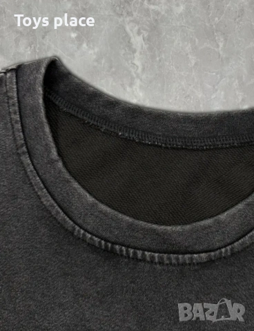 L/XL Нов комплект тениска и спортен панталон в графитен цвят, снимка 3 - Спортни екипи - 54740473