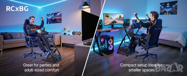 Стойка за Волан Sim Racing Stand Logitech Thrustmaster Оригинална Vevor®, снимка 9 - Аксесоари - 55084635