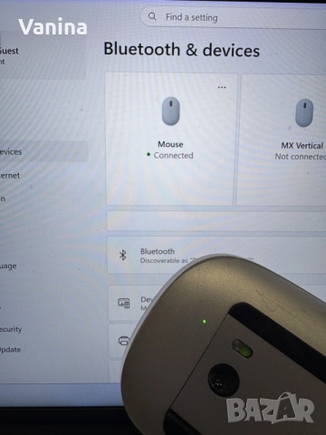 Apple A1296 Wireless Bluetooth Magic Laser Mouse White, снимка 2 - Клавиатури и мишки - 55242668