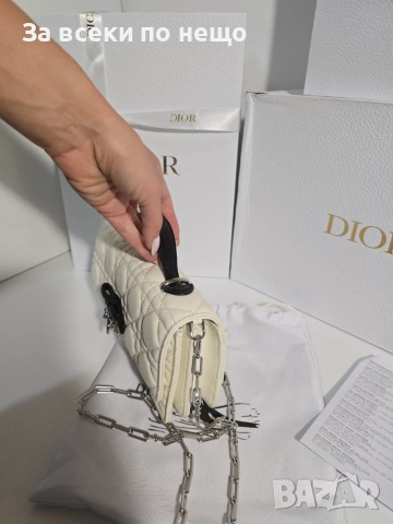 My Dior Дамска Бяла Чанта От Агнешка Кожа Код Brand Luxury Fashion16, снимка 4 - Чанти - 54960651