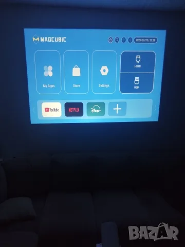 Портативен 1080p Smart Проектор MagCubic HY310, снимка 15 - Плейъри, домашно кино, прожектори - 55422029