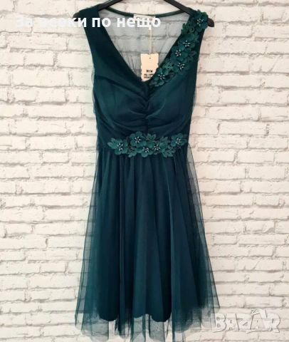 Дамска Рокля От Тюл И Цветчета 👗 - Различни Цветове Код Aura66, снимка 4 - Рокли - 54922486