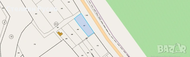  794 кв лозе  НА ПЪРВА ЛИНИЯ  / ГРАДИНА / терен / парцел / в гр. Силистра - ПОД ОСМИ ПОСТ , пътя за , снимка 3 - Земеделска земя - 54133231