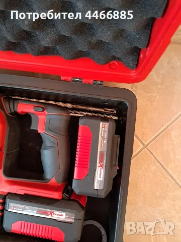 Акумулаторен перфоратор Einhell HEROCC0, снимка 4 - Перфоратори - 55633150