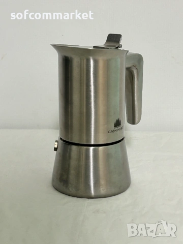 Кафеварка Groenenberg Moka Pot (4 чаши, 200ml) – За индукция и съдомиялна - нова, снимка 2 - Овлажнители и пречистватели за въздух - 54854021