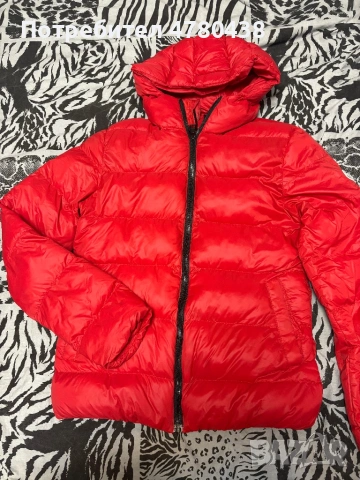Червено дамско яке, снимка 5 - Якета - 54008077