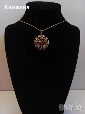 Руско сребро. Висулка , снимка 7 - Колиета, медальони, синджири - 55664605