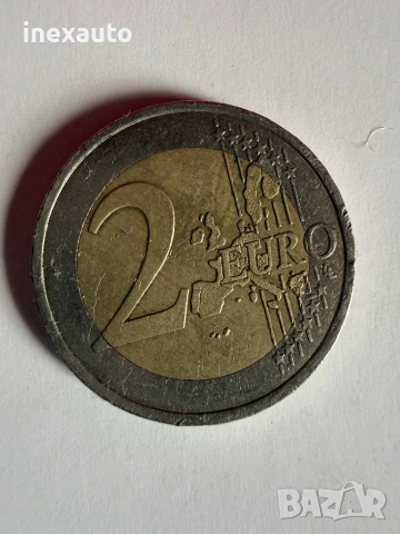 Монета от 2 EURO 2001г Много рядка, снимка 5 - Други ценни предмети - 54764398