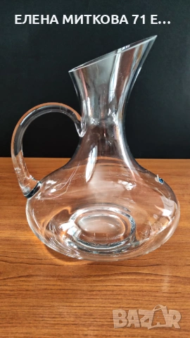 Два големи кристални декантера на Бохемия нови, снимка 11 - Аксесоари за кухня - 54104182