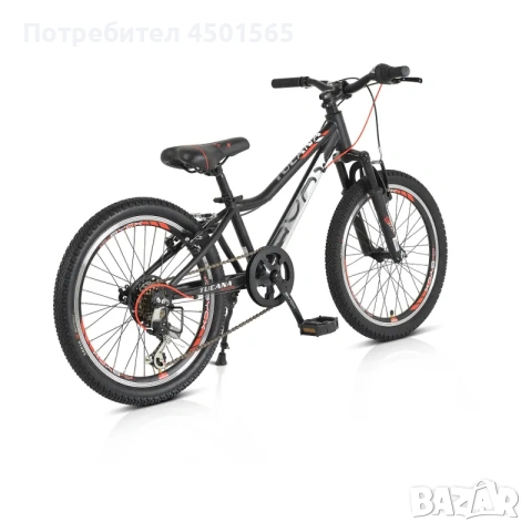 Велосипед със скорости 20" Tucana черен , снимка 2 - Детски велосипеди, триколки и коли - 54778943