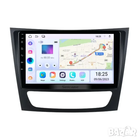 Мултимедия за Mercedes W211, E Class, Android Auto, Carplay, Waze, E200, E220, E270, Е320, Е клас, снимка 2 - Аксесоари и консумативи - 34014952